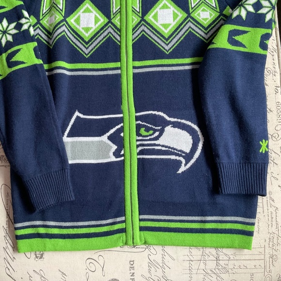 Seahawks Cardigan Sweater - Picture 4 of 6